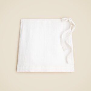 J. Crew Wrap Skirt in Linen White